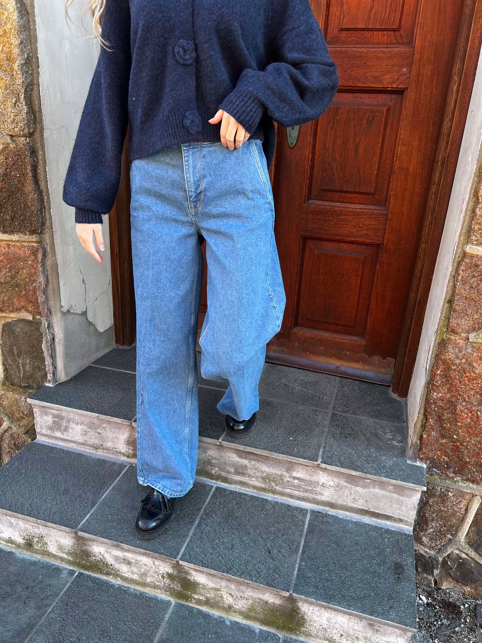 SLFEVELYN Jeans - Medium Blue Denim